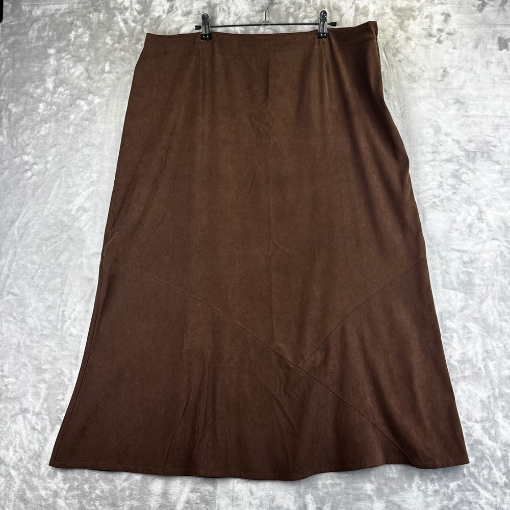 White Stag Brown “Suede” Maxi Skirt